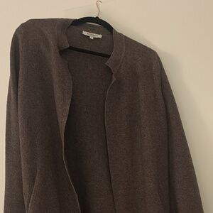 Long Wrap Brown Sweater